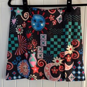 Colorful Patterned Women's Skirt